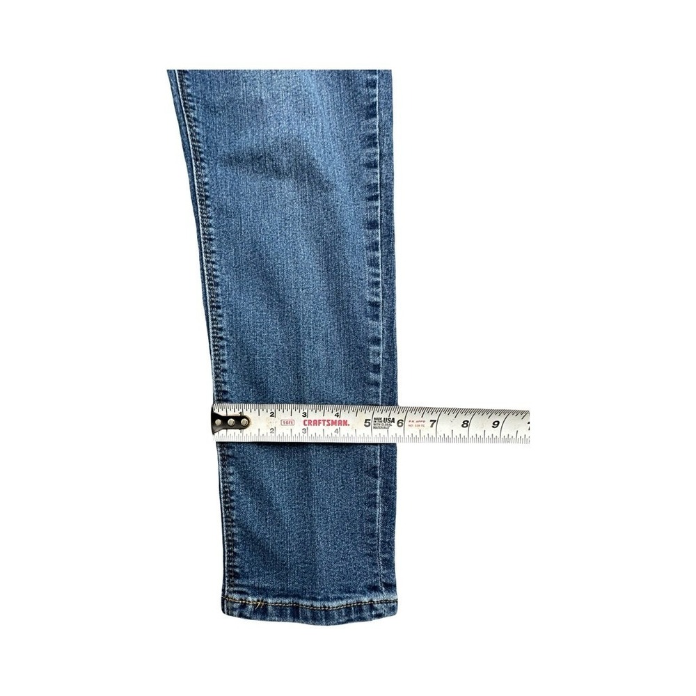 Curve Appeal Jeans Womens 8/29 Blue Skinny Stretch Medium Wash Denim Casual Slim - Picture 8 of 9